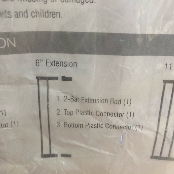 3/20$ Midwest 6” pet gate extens for 39” pet gate - Picture 3 of 4